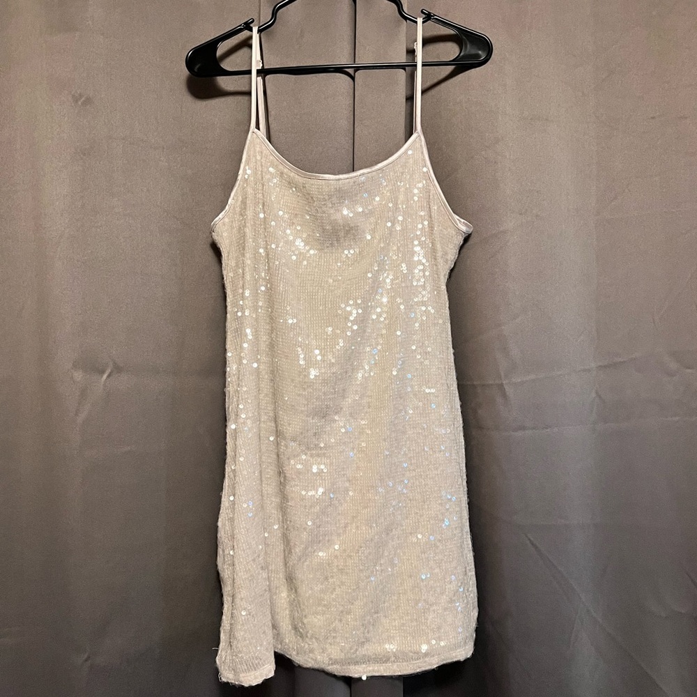 Divided Shimmering Sequin Dress